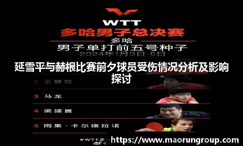 延雪平与赫根比赛前夕球员受伤情况分析及影响探讨
